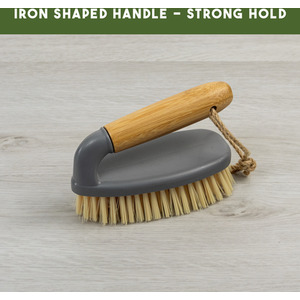 JVL Bamboo All Purpose Scrubbing Brush - Yellow by JVL