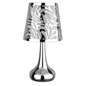 Swirl Touch Lamp - Silver