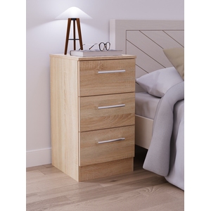 Devon Ready Assembled 3 Piece Bedroom Set - Bardolino Oak / 6