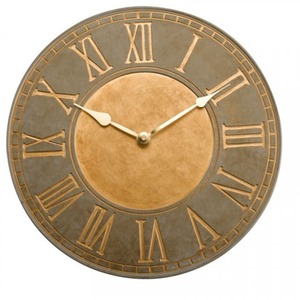 Garden Horus Wall Clock - Grey,Brown by Garden Mile