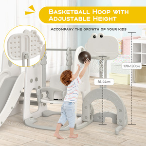 5 in 1 Climber Slide Playset by Costway