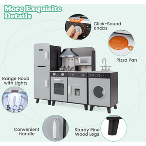 3 in 1 Kitchen Toy Kids Kitchen Playset by Costway