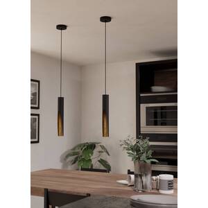 EGLO Barbotto Modern Pendant Light - Black by EGLO