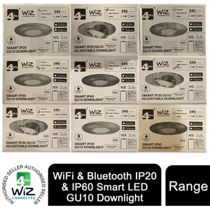 4lite WiFi And Bluetooth - IP20 Adjustable Satin Chrome by 4lite WiZ Connected