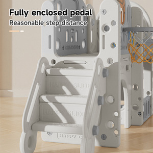 Toddler Slide and Climber Playset with Basketball Hoop and Telescope by Livingandhome