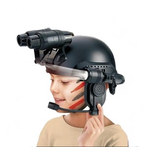 Multifunctional Tactical Helmet Kids Model Outdoor Set - black