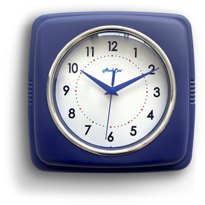 Retro Indoor Wall Clock - Black by Audlee