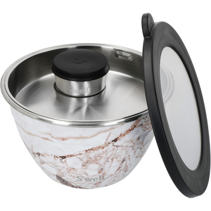 S'well Calacatta Gold Salad Bowl Kit, 1.9L - Gold by SWELL