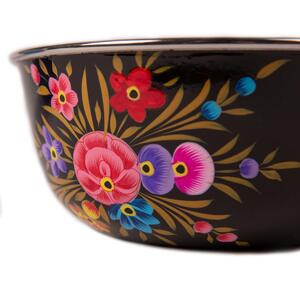 Pansy Picnic Bowl - 21.5cm - Carbon Pansy / 18.5cm by Billy Can