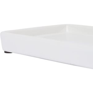 Ceramic Soap Dispenser Tray - White - White by Harbour Housewares