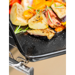 MasterClass Vitreous Enamel Baking Tray - Black / 39cm by MasterClass