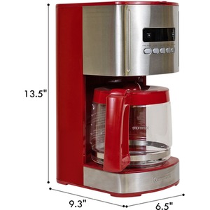 Kenmore 1.8L Digital Drip Coffee Machine - Red by Koolatron