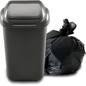 Waste Bin with Secure Lid 15-30-50L - Grapphite / 50l by Home Centre