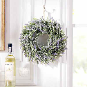White Lavender Wreath Home Wedding Decor by Livingandhome
