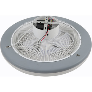 Round LED Fan Light with Soft Light - Grey by Livingandhome