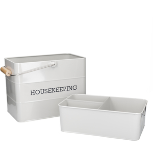 Living Nostalgia French Grey Housekeeping Tin - Grey by KITCHENCRAFT
