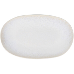 White Textured Serving Platter - White