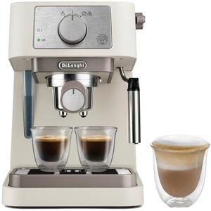DeLonghi Stilosa Manual Coffee Machine - Cream by DeLonghi