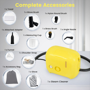 1600W Portable Steam Cleaner - Yellow by Costway