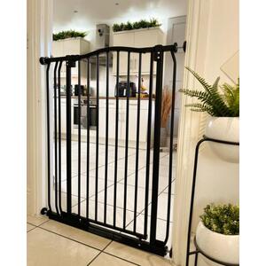 Extra Tall Curved Top Safety Gate - Matt Black / 98cm - 107cm by Safetots