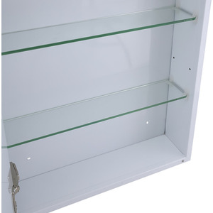 Anti Fog LED Dimmable Mirror Cabinet With Shaver Socket - White / 50cm by Livingandhome