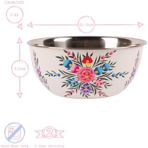 Pansy Picnic Bowl - 21.5cm - Cotton Pansy / 21.5cm by Billy Can