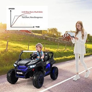 Kids Electric Ride On UTV - Black by Costway