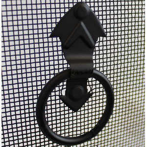 Quantock Spark Fire Guard Surround Screen - Black by JVL