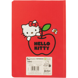 Hello Kitty A5 Casebound Notebook - Red by Bluesky