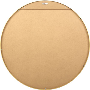 Pandora Round Mirror - 80 x 80cm - Gold by Home Garden Direct