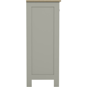Priano 2 Drawer 2 Door Freestanding Cabinet - Grey by Vida Designs