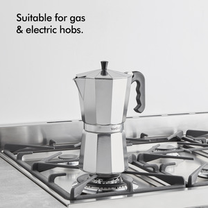 Aluminium Stovetop Espresso Maker - Silver / 600ml by VonShef