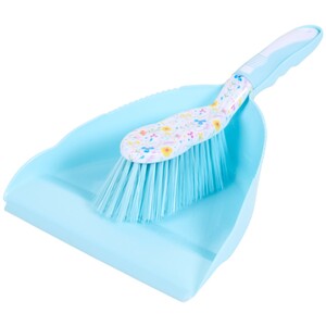 In Bloom Dust Pan and Brush - Blue