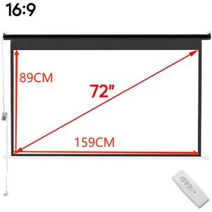 Electric Motorized Projector Screen by Livingandhome