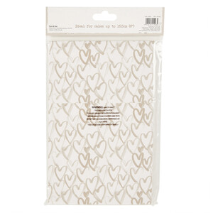 Pack of 2 Hearts Cake Boxes - Neutral