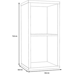 Mauro 1-Shelf Unit - Black by Furniture To Go