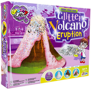 Make Your Own Glitter Volcano Eruption by Groovy Labz