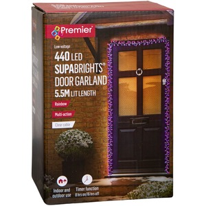 Door Christmas String Lights with 440 Rainbow LEDs - Rainbow by Samuel Alexander