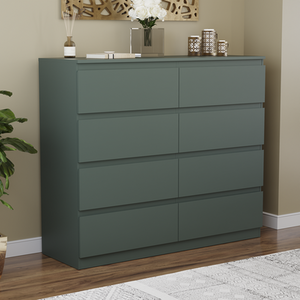Denver Bedroom Set (2 Drawer Bedside, 8 Drawer Chest, 2 Door 2 Drawer Wardrobe) by Vida Designs