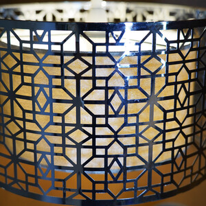 Cut Out Geometric Light Shade - Silver
