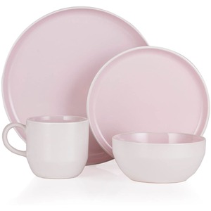 Oslo 16 Piece Dinnerware Set - Pink Lemonade by Barbary and Oak