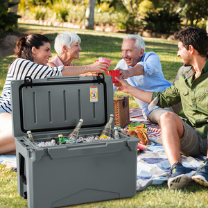 47L Rotomolded Cooler Portable Ice Chest by Costway