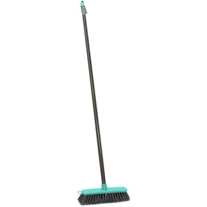 Lightweight Outdoor Hard Bristle Sweeping Brush Broom - Grey by JVL