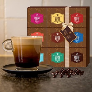 9 Assorted Flavours Coffee Gift Set Gourmet - Orange by Tilz