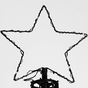 Christmas Pyramid Tree with 580 White and Warm White LEDs - White by Samuel Alexander