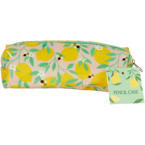 Lemon Pink Pencil Case - Yellow
