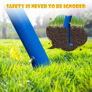 Garden Kids Swing Set - Blue by Costway