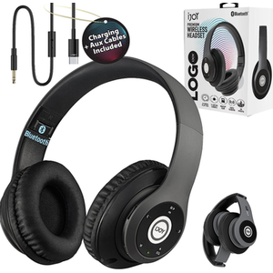 Logo Premium Wireless Headphones - Black by IJoy