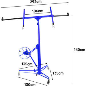 Movable 11FT Drywall Lifter Panel Hoist by Livingandhome