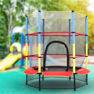 Children's Trampoline with Safety Net and Enclosure by Livingandhome